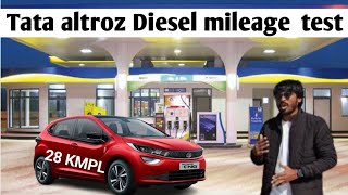 Tata altroz diesel mileage  test i got stunning mileage 28 kmpl