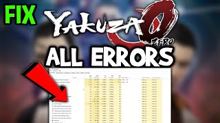 Yakuza 0 – How to Fix All Errors – Complete Tutorial