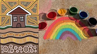 Koorie Art Play: Episode One — Rainbow Chalk Paint Draft