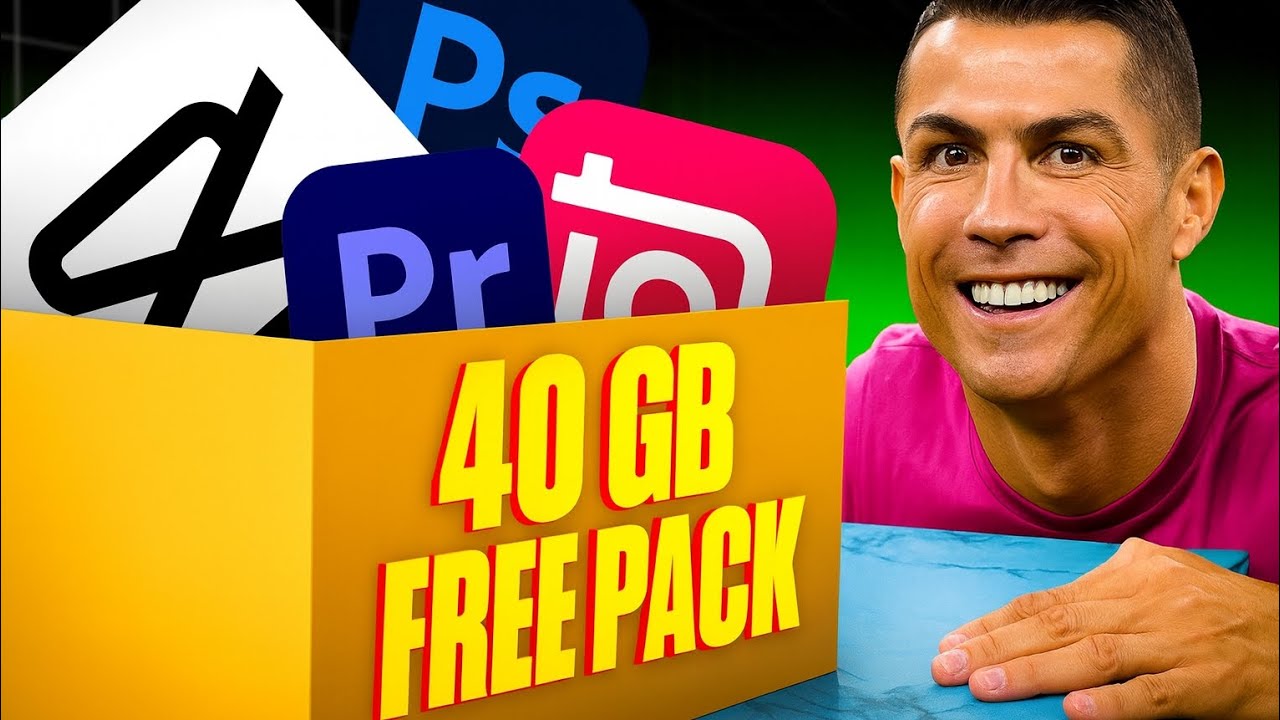 "40GB Mega Editing Pack FREE | CapCut + Al Editing Assets | 2025"
