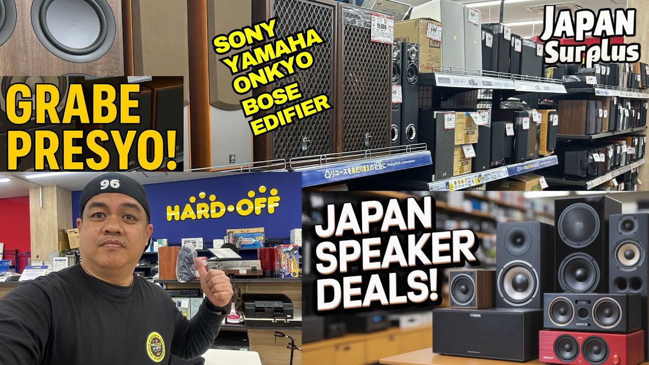 Japan Surplus Speaker Deals! 🔥 Yamaha, Bose, Sony, Onkyo | GRABE PRESYO sa HardOff Chiba! 😱
