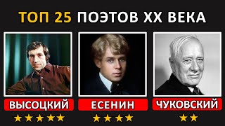 ТОП 25 ЛУЧШИХ ПОЭТОВ ХХ ВЕКА