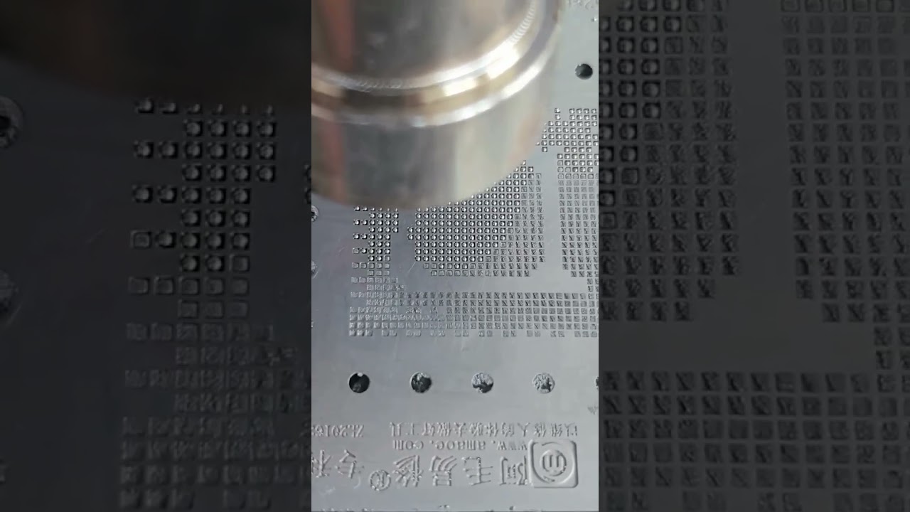 Реболлинг чипа с помощью паяльной пасты и трафарета | Подробная инструкция