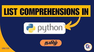 List Comprehensions | Tamil | Python | Python Tutorial in Tamil | #gokultech