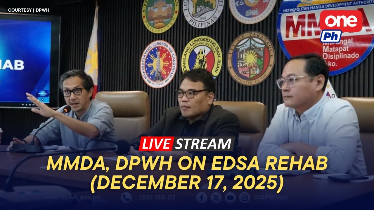 LIVE | MMDA, DPWH hold press conference on EDSA rehab (December 17, 2025)