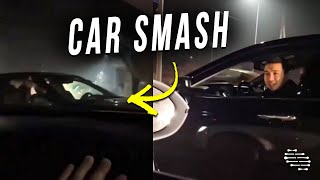Driver Crash His Car Trying to Take the Lead Without Looking Forward