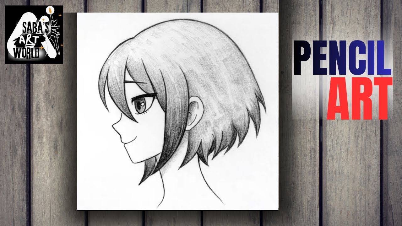 How to Draw Anime Girl Side View | Pencil Sketch Tutorial for Beginners