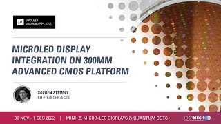 MICLEDI microdisplays | MicroLED display integration on 300mm Advanced CMOS platform