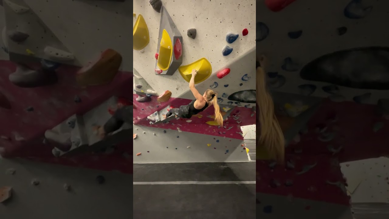 v10/11, the hardest climb in my gym. First ascent of this bloc! 