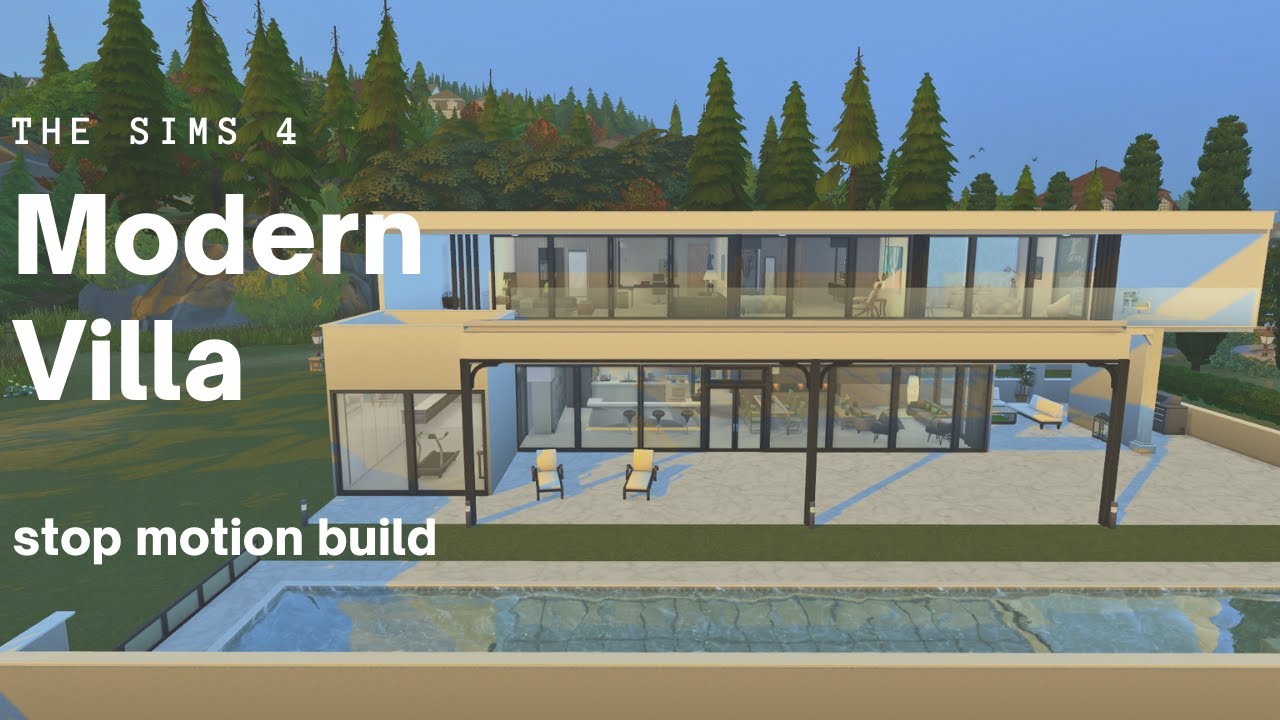 The Sims 4 | Modern Villa | No CC | Stop Motion Build