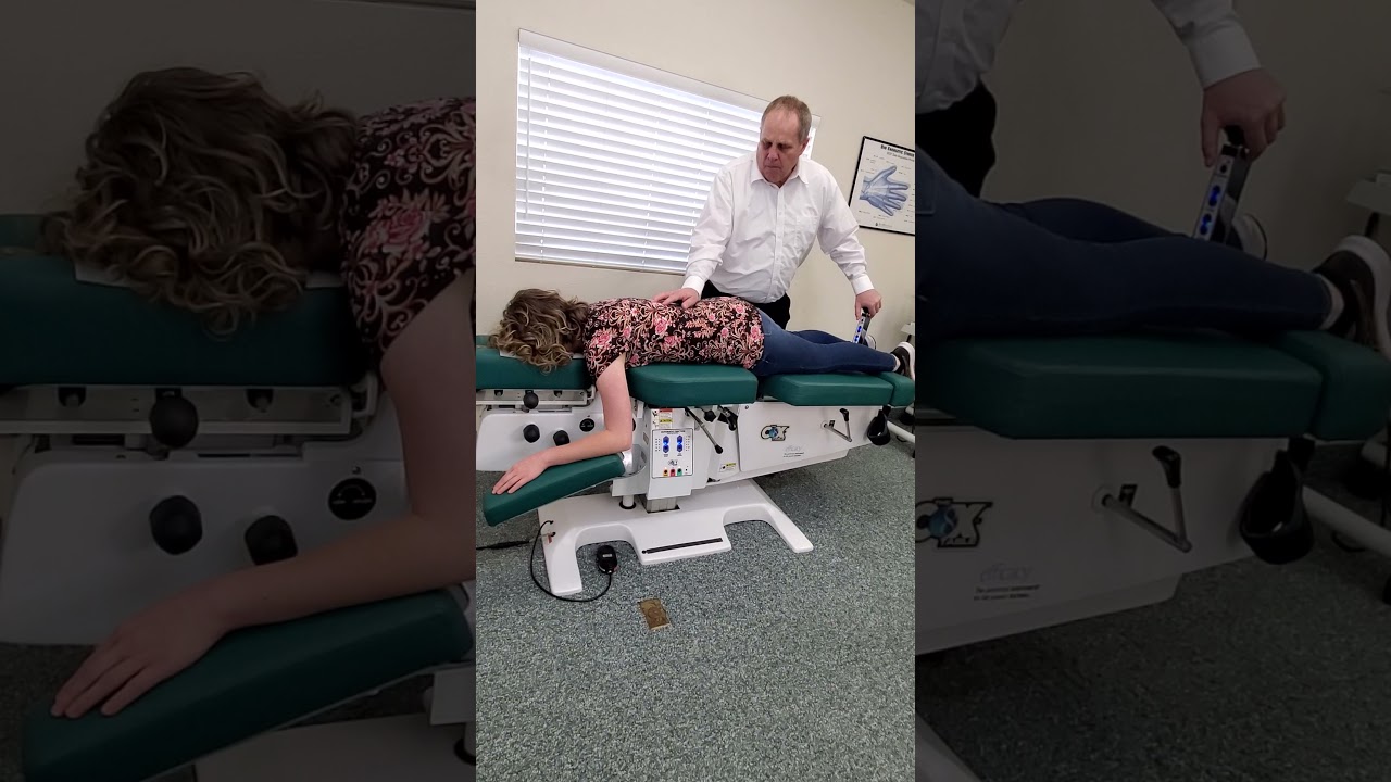 Nixa Chiropractor Plus Gentle Adjustments on the Cox Flexion Distraction Table Chiropractic