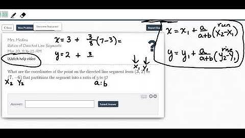 DM Ratios of directed line segments