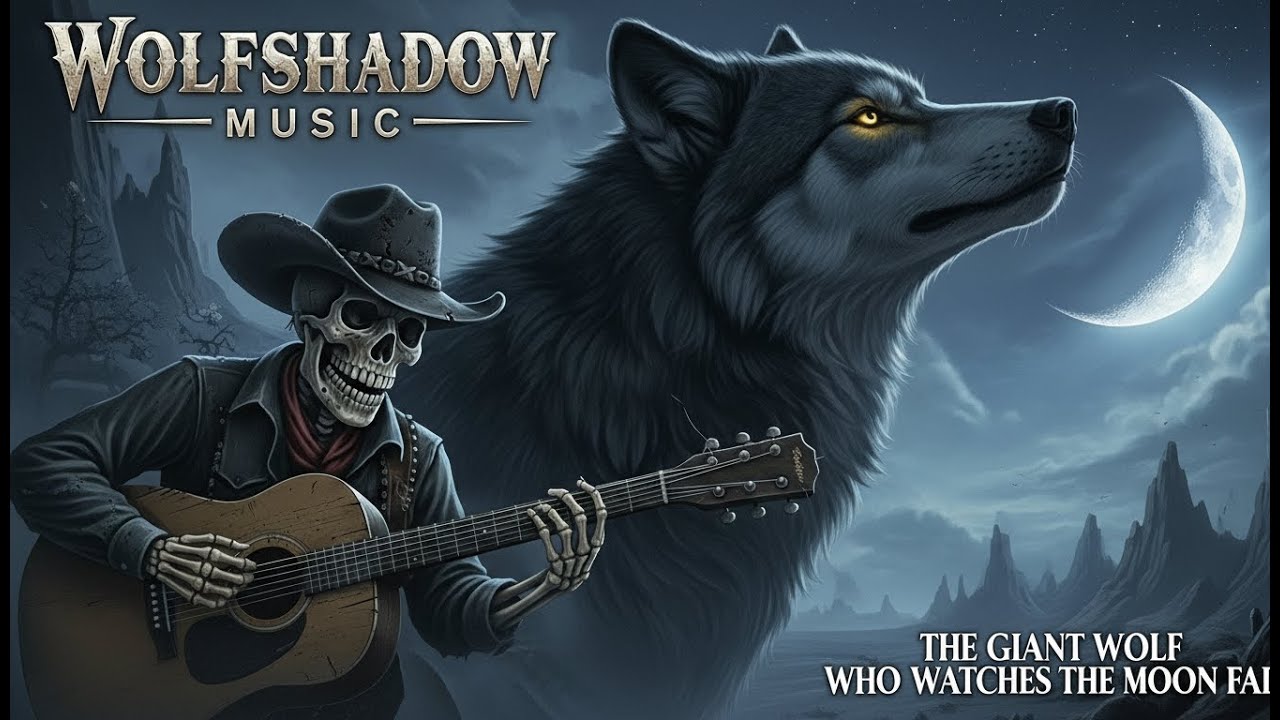 Wolfshadow Music – The Giant Wolf Who Watches the Moon Fade | Dark Country Cinematic