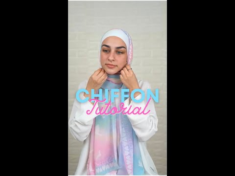 Easy Chiffon Hijab Tutorial (3 veil wraps)