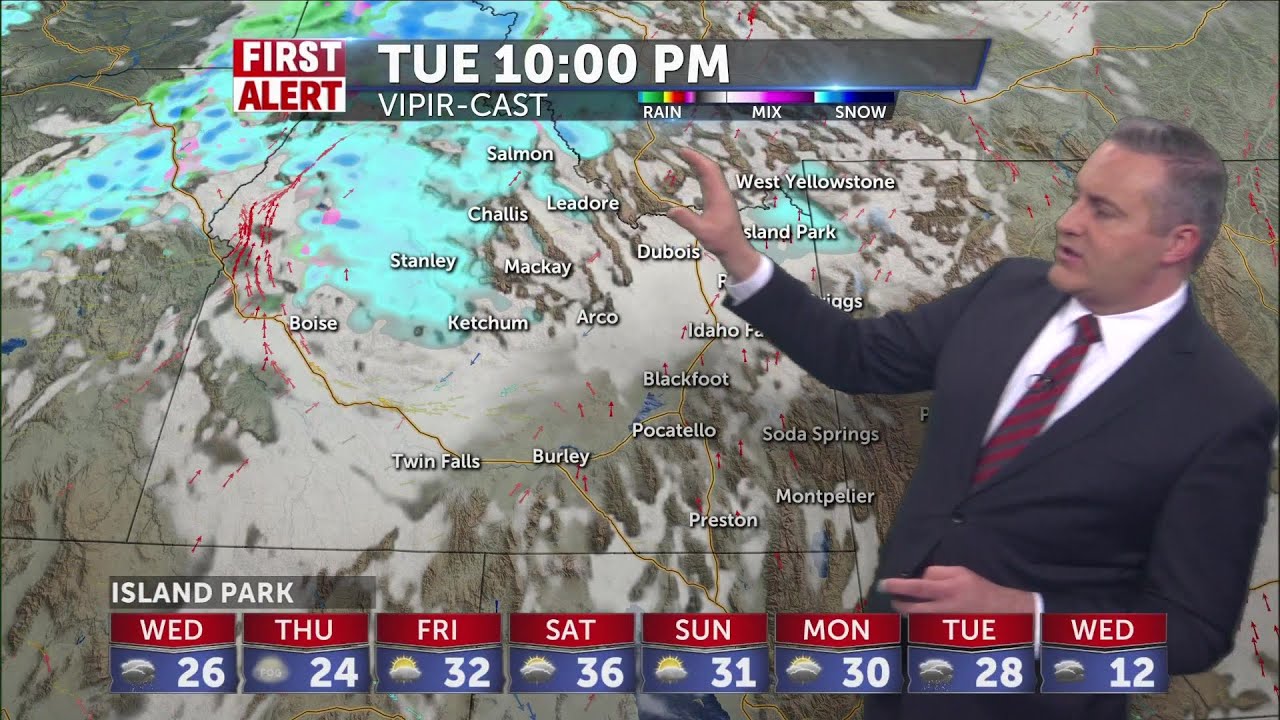 Gusty winds with a few snow showers - YouTube