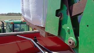 Loading Organic Peas into Seed Tender