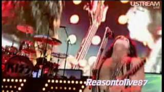 Kiss- Strutter - Live Staples Center LA 2009 - Ustream Facebook WebCast