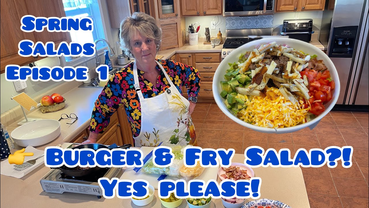 Burger & Fry Salad?! 🍔🍟 The First Recipe in Our Spring Salad Series!