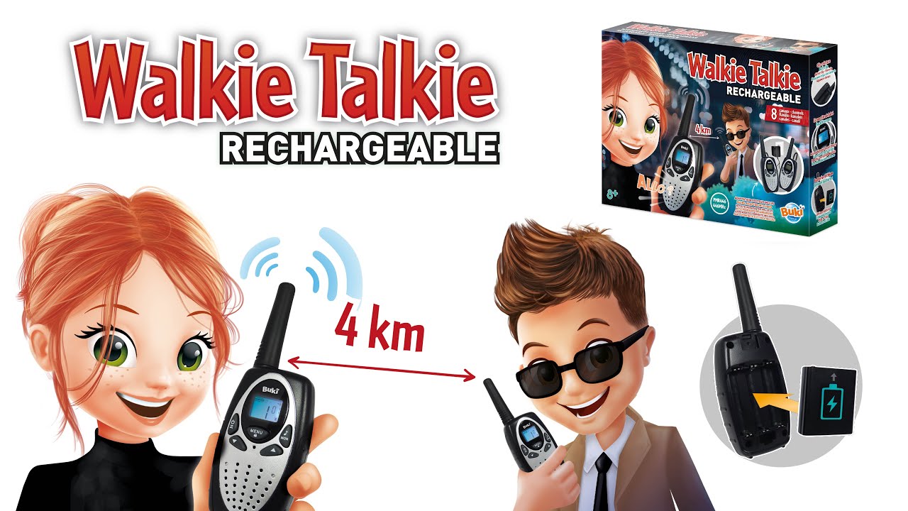 Walkie talkie rechargeable - Buki - 8 ans