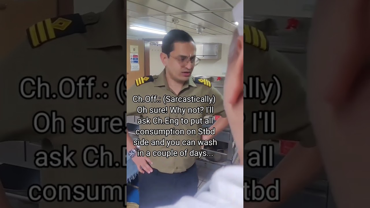 chief cook and chief officer duty on ship,😜 