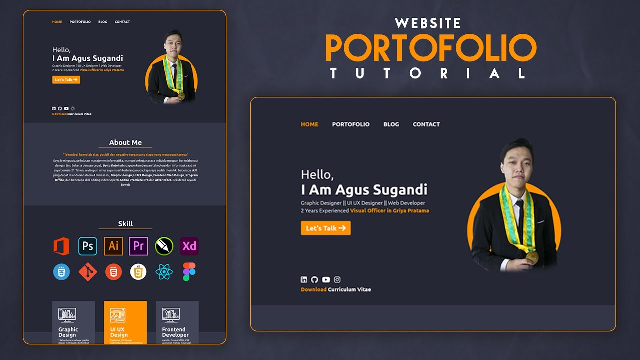 Contoh Portofolio Uiux Designer Imagesee