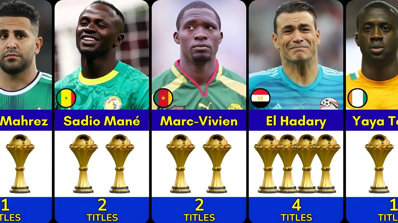 Best African Footballers With Most AFCON Titles