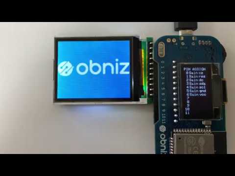 [obniz 公式サンプル] SainSmart TFT with obniz