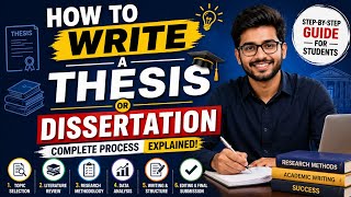 How to Write a Thesis or Dissertation | Complete Process Explained | BBA MBA PhD 🎓🎯 