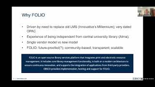FOLIO & VuFind® at Trinity College Cambridge - Ben Taylor, Trinity College / Claus Wolf, EBSCO