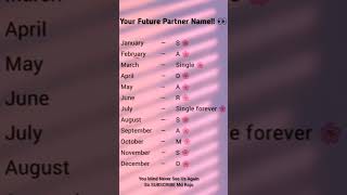 Your Future Partner’s Name Starts With… 😍💍 (Check Your Month!)