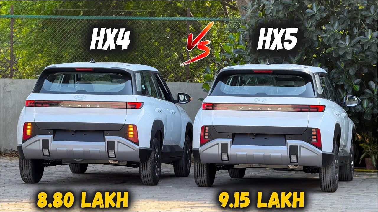 Hyundai Venue HX4 Vs HX5 Comparison🔥- Which is Better ? | New Venue Hx4 vs Hx5 2025 