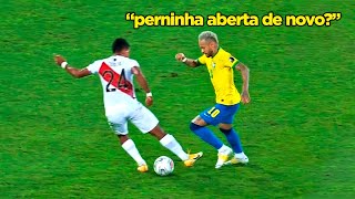 NEYMAR METE 40 CANETAS, PASSE DE LETRA E MAIS!! NEYMAR DESTRUINDO O PERU!!