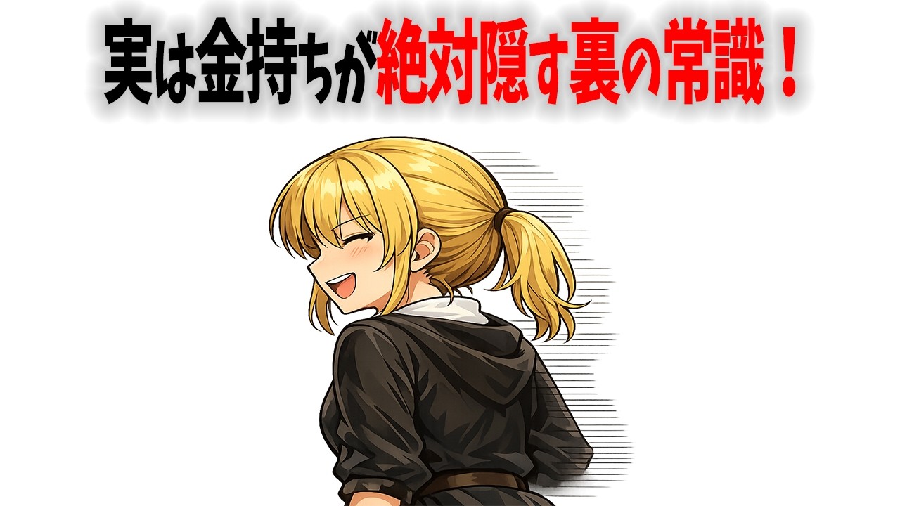 資産1億の隠れ富裕層が隠す！表では誰も言わない貧乏人の非常識