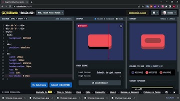 Learn css by practicing | css battle challenge #48 wash your hand