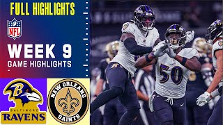 Baltimore Ravens vs New Orleans Saints [FULL GAME]  (11/7/2022) HD | NFL Week 9