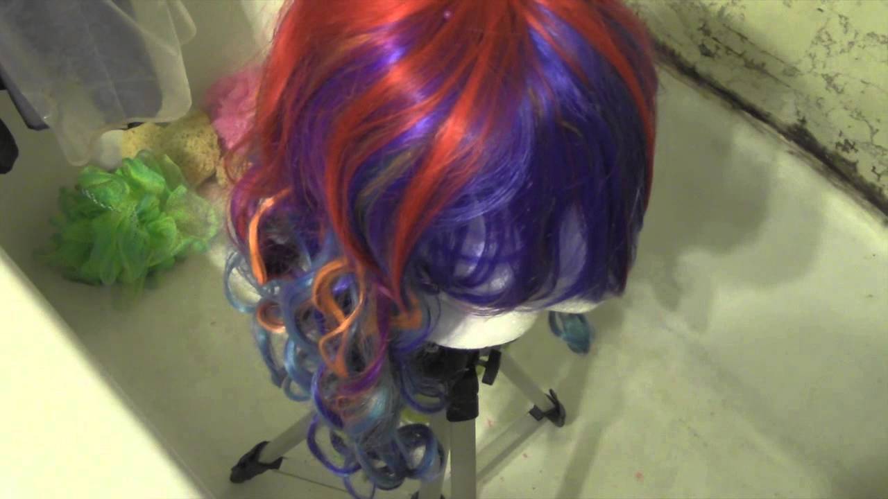 How to straighten a synthetic wig EASILY! YouTube