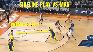 Sideline Out of Bounds vs Man Defense