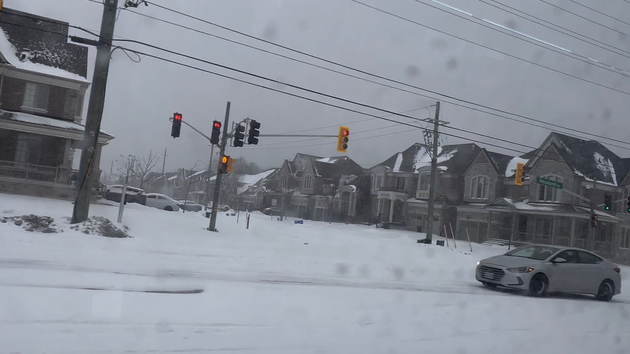Snow in Greater Toronto, Ontario, Canada 