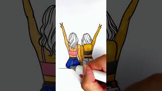 Share with your best friend coloring pages for kids #kids #bff #bestfriend #girl #friendship