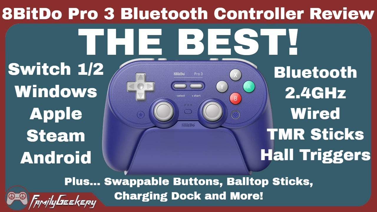 8BitDo Pro 3 Bluetooth / Wireless Controller - The BEST Yet!