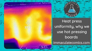 Comic Book Heat Press FLIR camera, We we use a hot pressing board