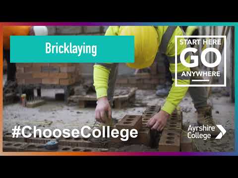 Bricklaying courses - lecturer Bobby McDowall