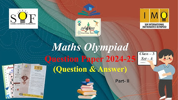 IMO Class 3 Question Paper 2024-2025 | Class 3 Math Olympiad | IMO Question Paper 2024-25 Part -II