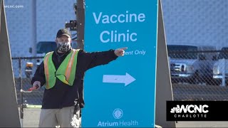 Day two of COVID-19 vaccination clinic held at Charlotte Motor Speedway