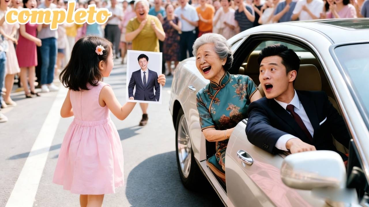 💕La niña corrió tras el CEO ejecutivo gritando Papá,sorprendiendo todos excepto abuela su riendo