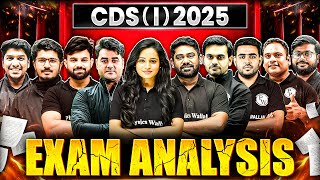 CDS 1, 2025 Exam Analysis 💪 | CDS Live Paper Discussion 🤩 | CDS 1, 2025🔥