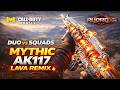 DUO vs SQUADS BR RANKED WIPE 😈 MYTHIC AK117 LAVA REMIX | CODM