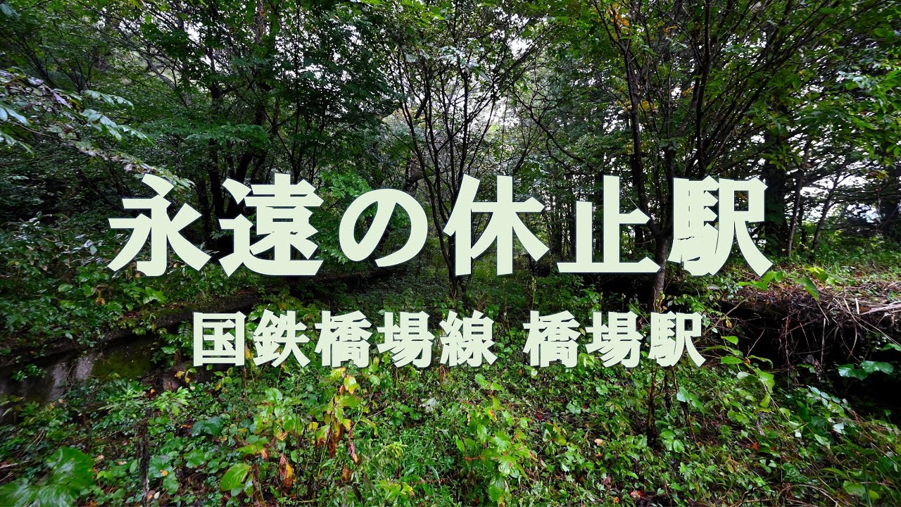 【休止駅】休止から約80年・・・。「永遠の休止駅」国鉄橋場線 橋場駅 YouTube