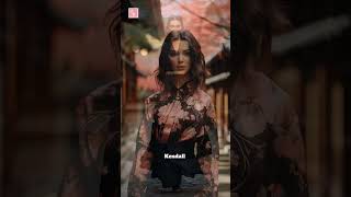 TOP Japanese outfits Kendall Jenner and Bella Hadid (AI vision) #kendalljenner #viral #bellahadid