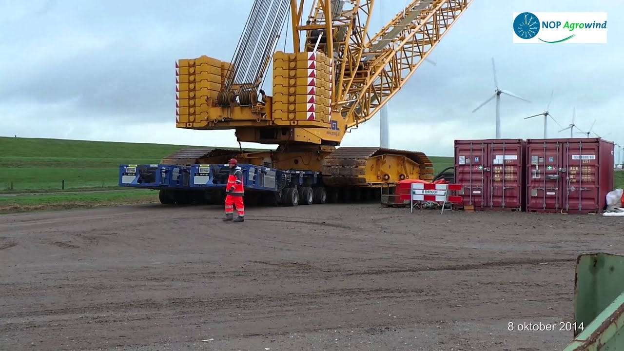 2014-10-08 CC2800 on SPMT (Self Propelled Modular Transporter) at Westermeerdijk